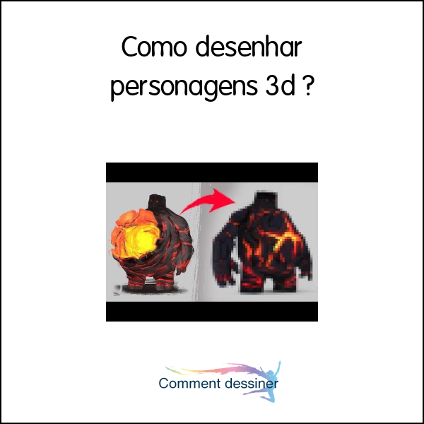 Como desenhar personagens 3d